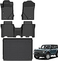 Vista 14 de Auxko Alfombrillas para todo tipo de clima, aptas para Ford Maverick Hybrid 2022-2024 2025, forros de goma de elastómero termoplástico, juego