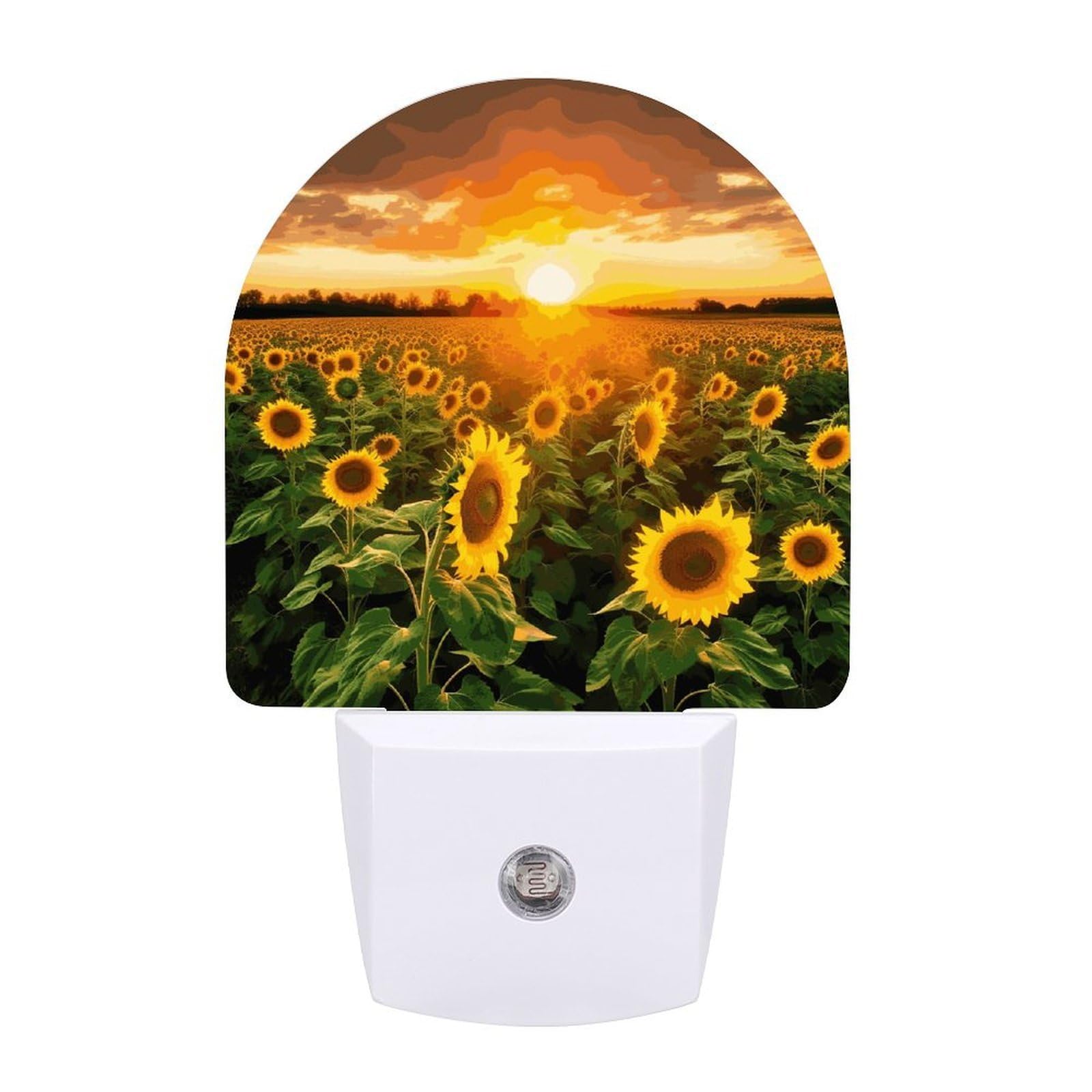 LDGSUPH - Sunflower Sensor LED Night Light, Night Light, Night Light, 0.5W Plug, 0.5W Plug, Night Light Sensor, Bright Night Light, Bright Night Light, 11.3 x 8 x 5 cm
