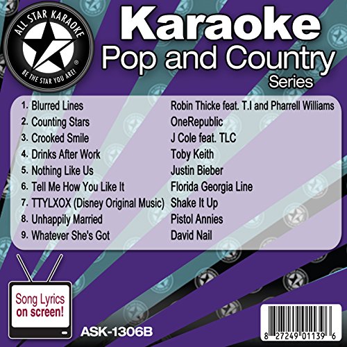All Star Karaoke Pop and Country Series (ASK-1306B) All Star Karaoke Pop and Country Series (ASK-1306B)