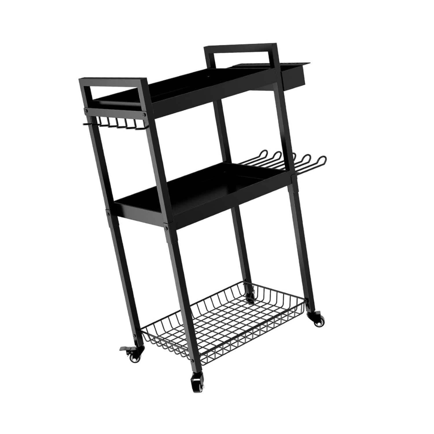 Cosiro 電動工具オーガナイザーカート 収納ラック 頑丈な鉄製ギフト 多用途 頑丈 ユーティリティカート ツールカート ガレージ