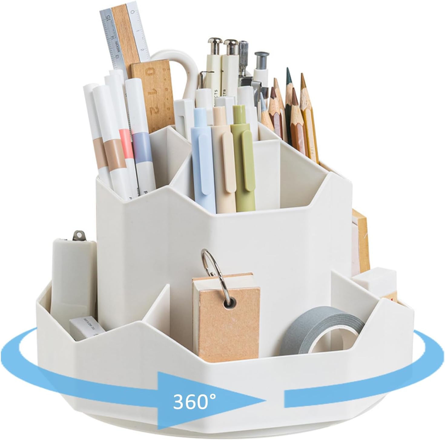 KINGFOM Büro Schreibtisch Organizer Ordnungssystem Tisch Organizer PU