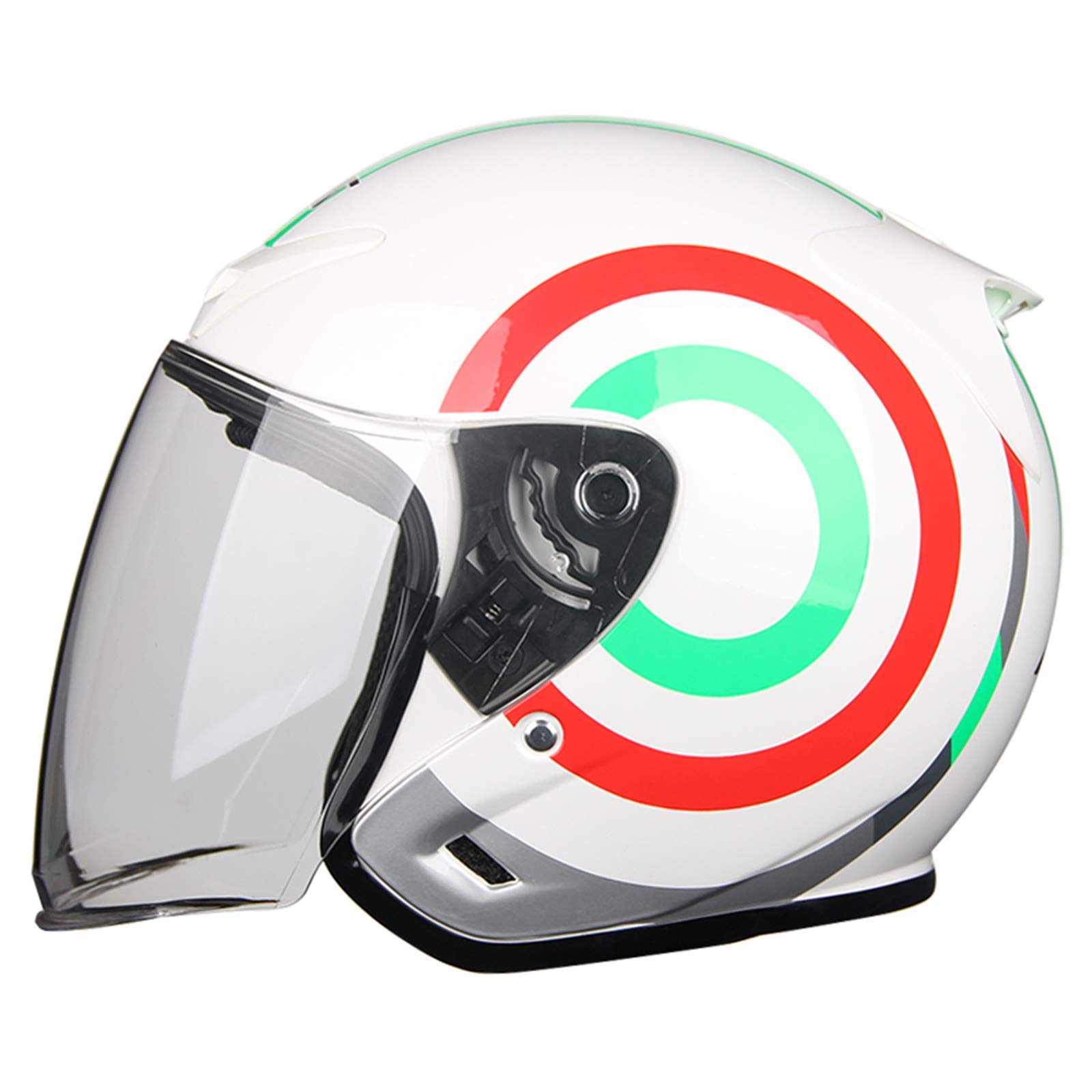 Buy BGMKE Retro OpenFace Motorcycle 3/4 Helmet, DOT Certified, Adult