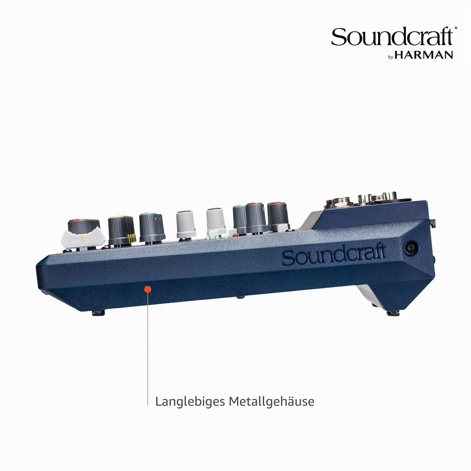 Soundcraft Notepad-8FX Kleinformatiges analoges Mischpult mit USB-Ein/Ausgang und Lexicon-Effekten