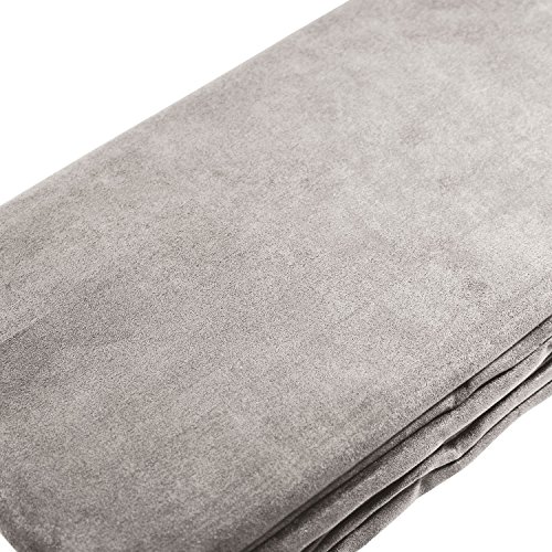 Beautissu Tagesdecke 210x280 cm Überwurfdecken für Sofa Romantica Wildleder-Optik Überwurf Bettabdeckung Tagesdecken Bettüberwurf & Sofaüberwurf Decke Sofa Überwurfdecke Bett Tagesdecke Grau Hell