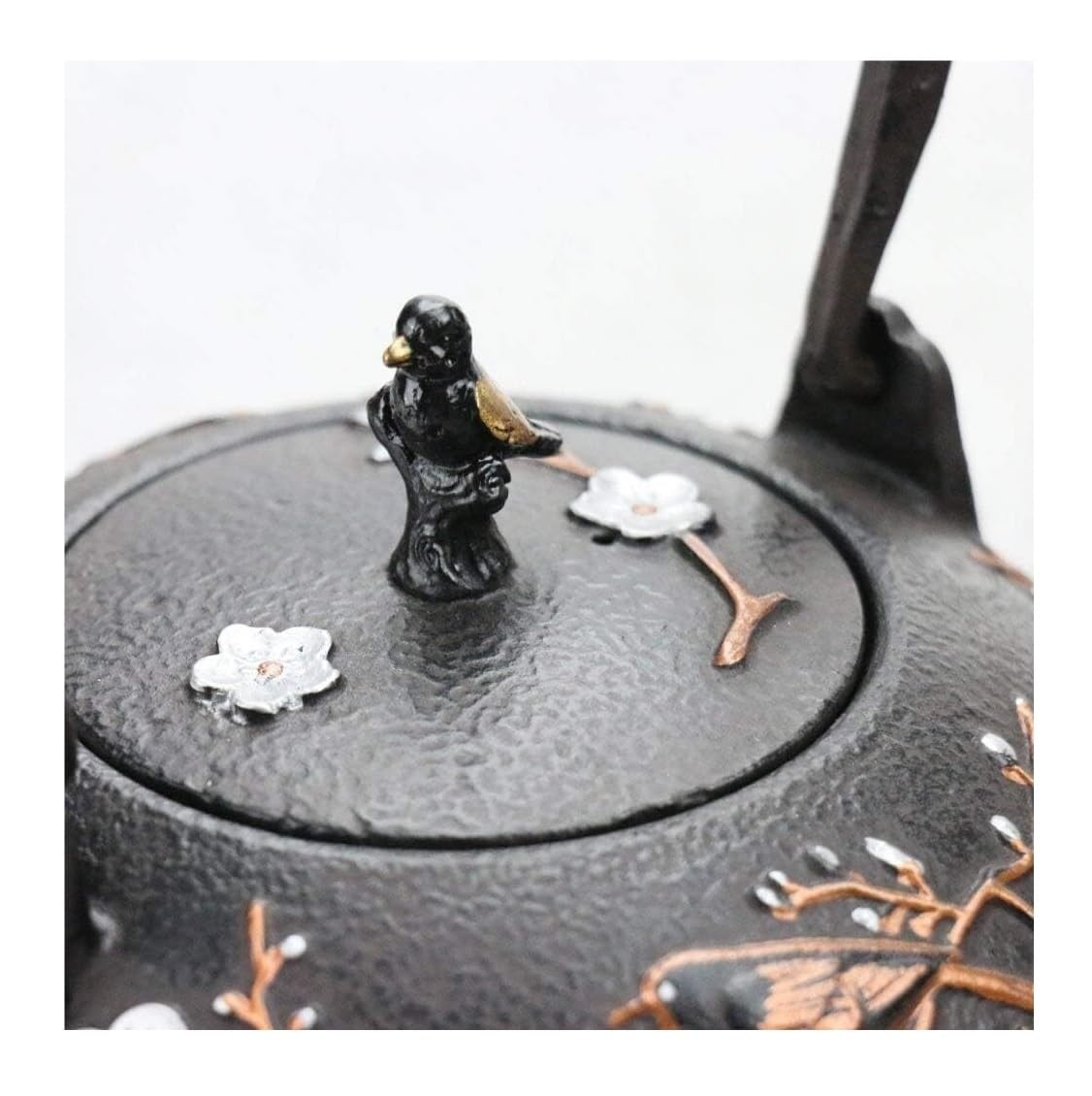 Tetera Tetera De Hierro Fundido para Estufa con Revestimiento Seguro Interior Esmaltado, Japonesa Acero Inoxidable Vajilla Cocina