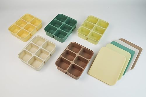 Miniatura 7 de 2 bandejas grandes para cubitos de hielo, bandejas cuadradas reutilizables para cubitos de hielo de 2 pulgadas, moldes de silicona de fácil