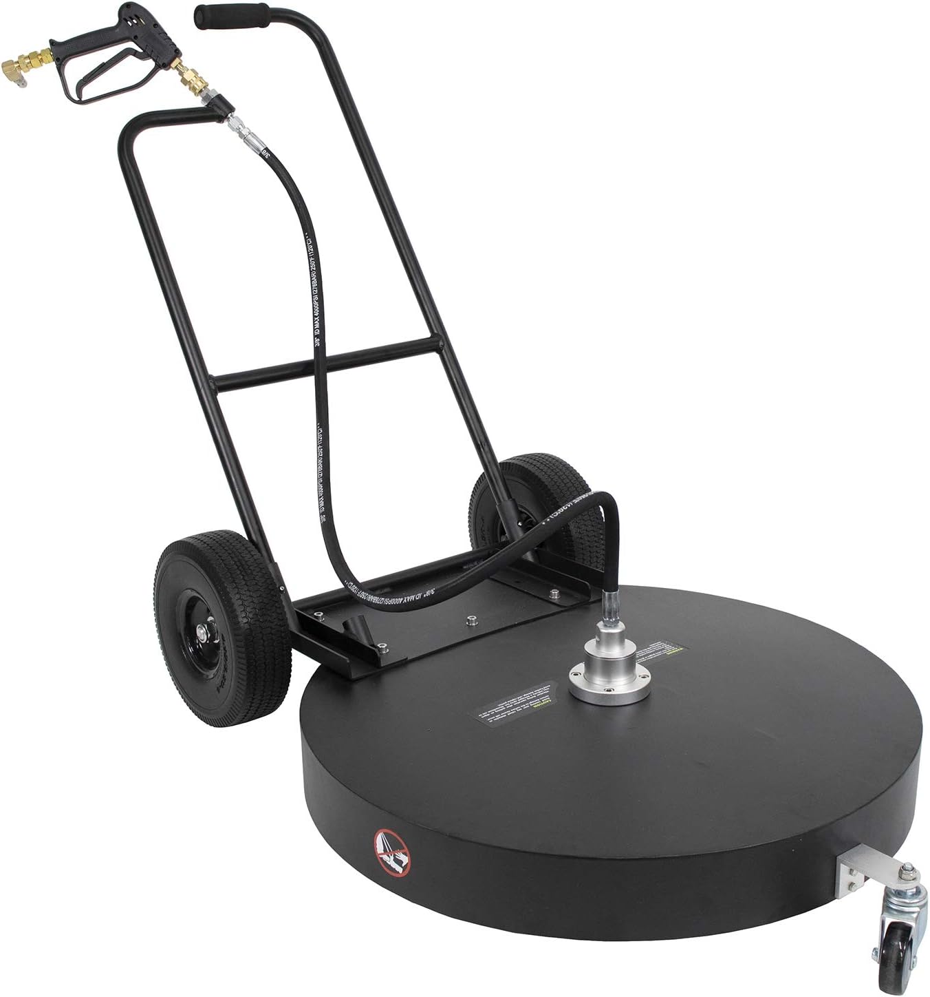 Erie Tools 30" Aluminum Flat Surface Cleaner for Hot Cold Water Pressure Washer 4000 PSI 10.5 GPM with Wheels