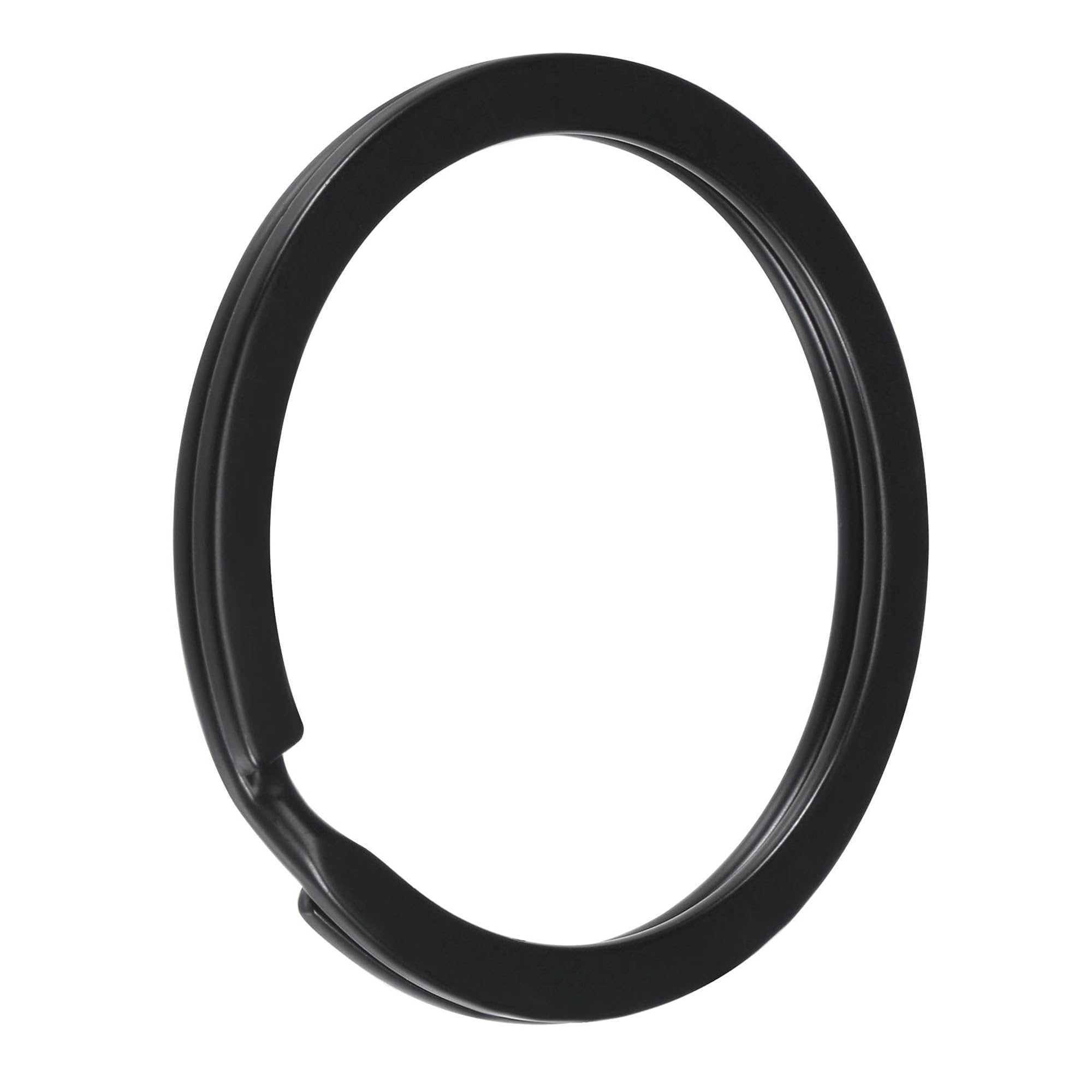 TOP-VIGOR Split Key Rings, 35mm Keyring Rings Hoop Open Flat Jump Connector, Keychain Ring for Car Keys Crafts Making Keys Organization Accessories, Electrophoretic Paint Iron - 20Pcs