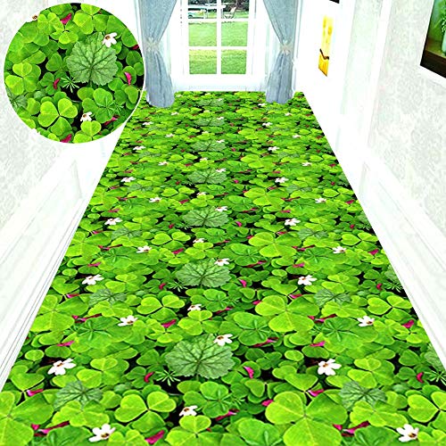 Alfombras de pasillo contra la humedad alfombra verde 3D 3