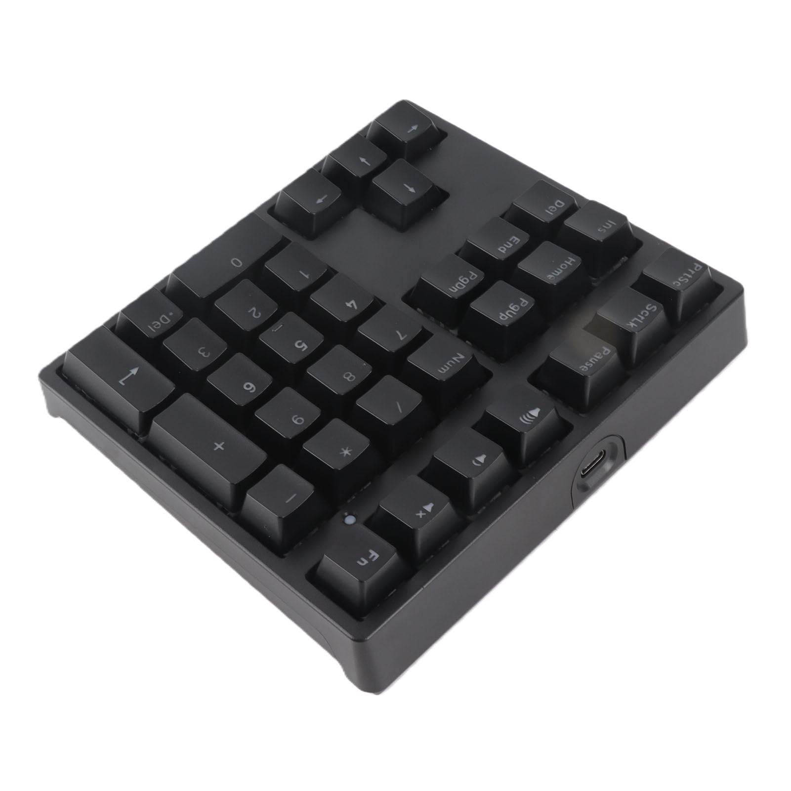 Yunseity Pavé Numérique Mécanique, Clavier Numérique Filaire USB C à 34 Touches avec Rétroéclairage RVB et Interrupteur Bleu, pour Ordinateur Portable et de Bureau (Black)