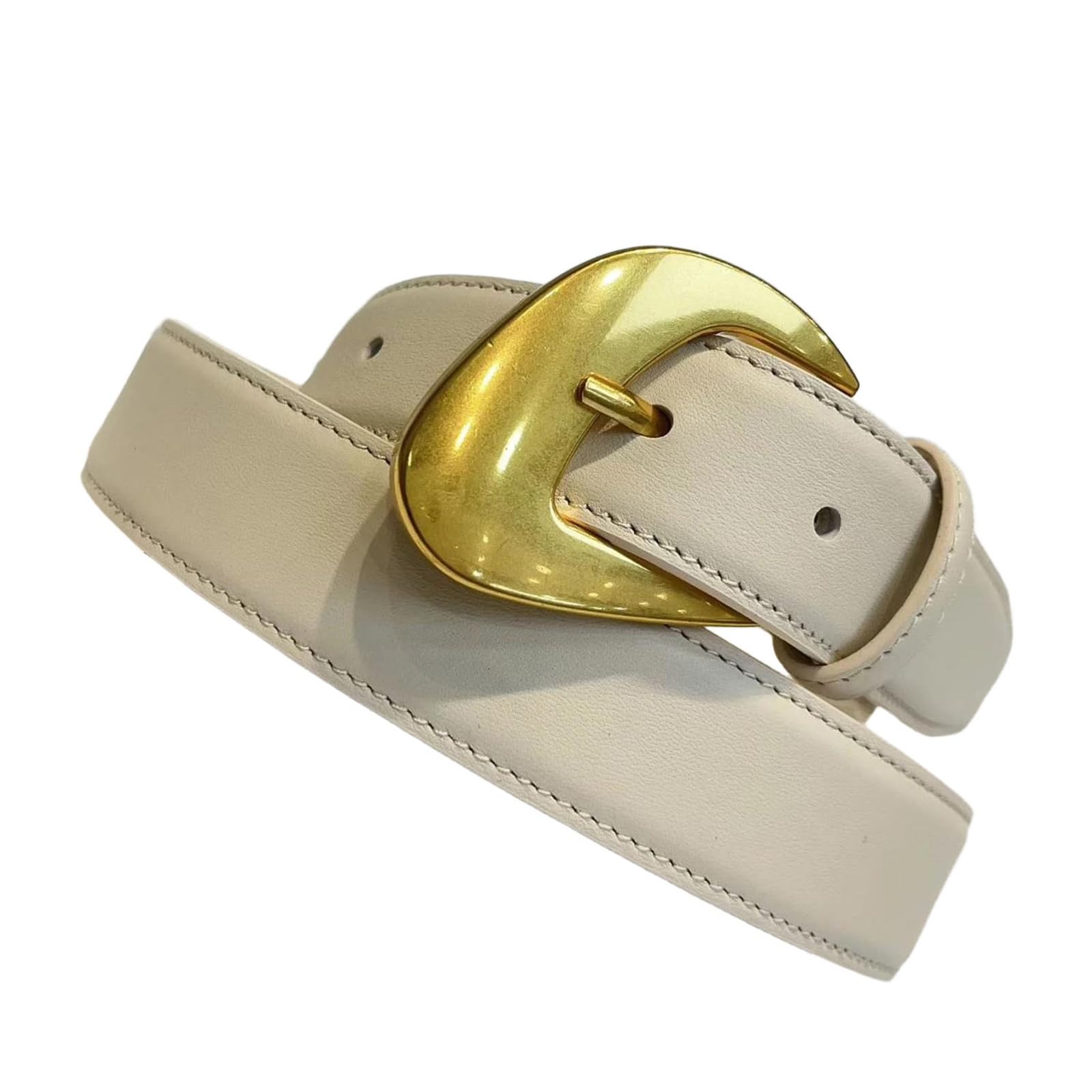 Hebilla De Pasador De Cuero Genuino Para Cinturón De Mujer De 3 cm (1,2 Pulgadas) Para Jeans, Pantalones, Vestidos Y Faldas.