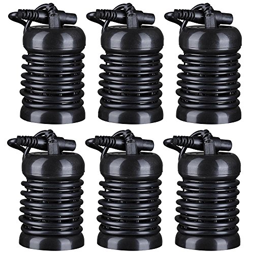 AW 6 Pack Round Arrays for Ionic Detox Foot Bath Spa Cleanse Machine Replacement Array Accessory Black