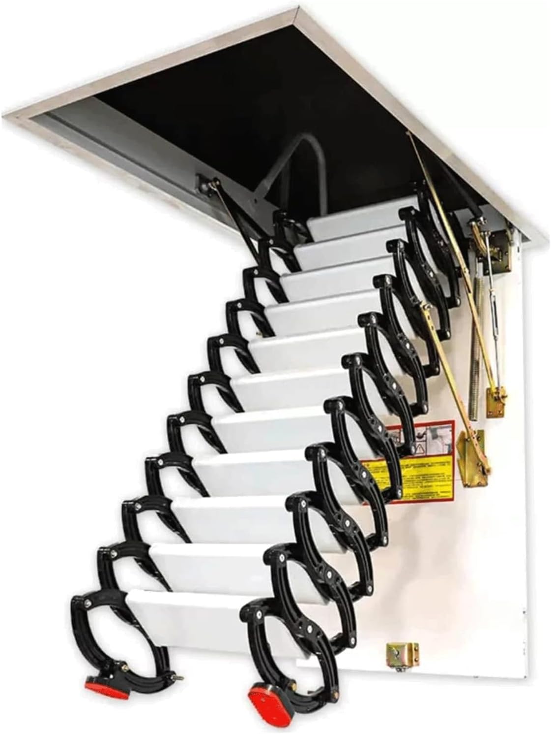 Attic Stairs Ceiling Loft Ladder Foldable Attic Stairs Pull Down Attic Ladder Invisible Telescoping Ladder Indoor Folding Ladder Safer,C-80x100cm/20x90in