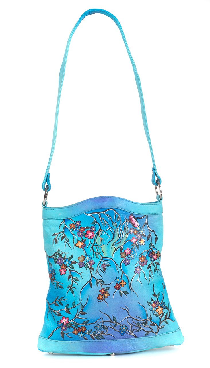 PENELOPE Genuine Nappa Leather Hand-painted Tote Shoulder Bag