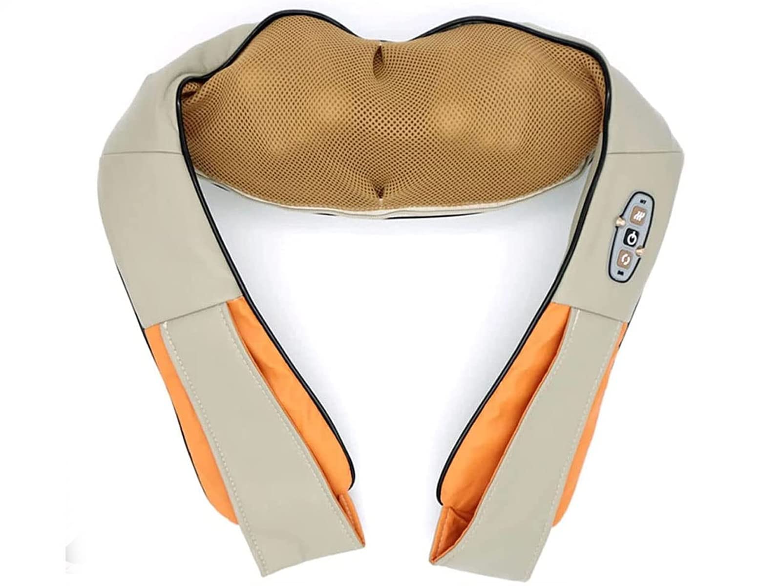 Basic Shiatsu Neck and Shoulder Massager with 3D Rotation and Heat Function for Fatigue Relaxation at Home Office Car 903