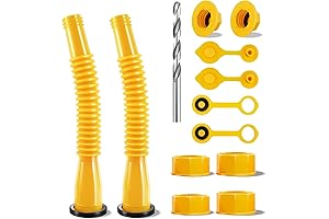 SureCan Vented Fuel Spout with Flexible Nozzle (2-Pack), Compatible with Most 1/2-Gallon,...