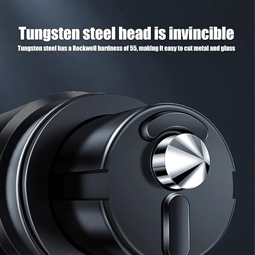 Miniatura 4 de ZKFAR 1 martillo de seguridad para automóvil, martillo de escape, máquina multifuncional para romper ventanas, cinturón de seguridad cortador,