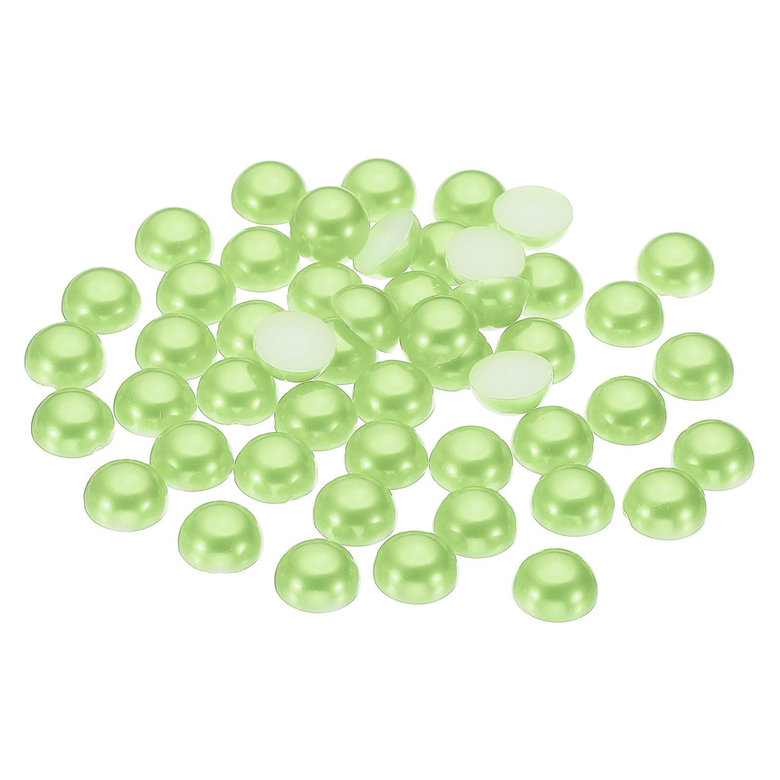 PATIKIL 150Pcs Flatback Pearls Beads for Crafting 14mm Half Round Resin Beads Flatback Pearls for Nail Charms Handmade Phone Case Embellishment