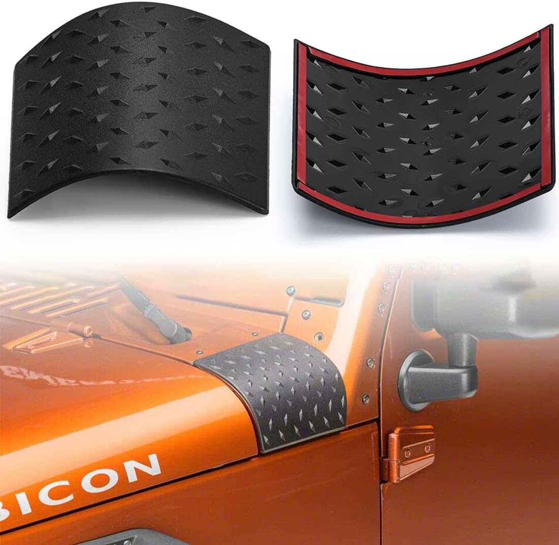 Cowl Body Armor Outer Cowling Cover Corner Guards for Jeep Wrangler JK JKU 2007-2018 Exterior Accessories (1 Pair)