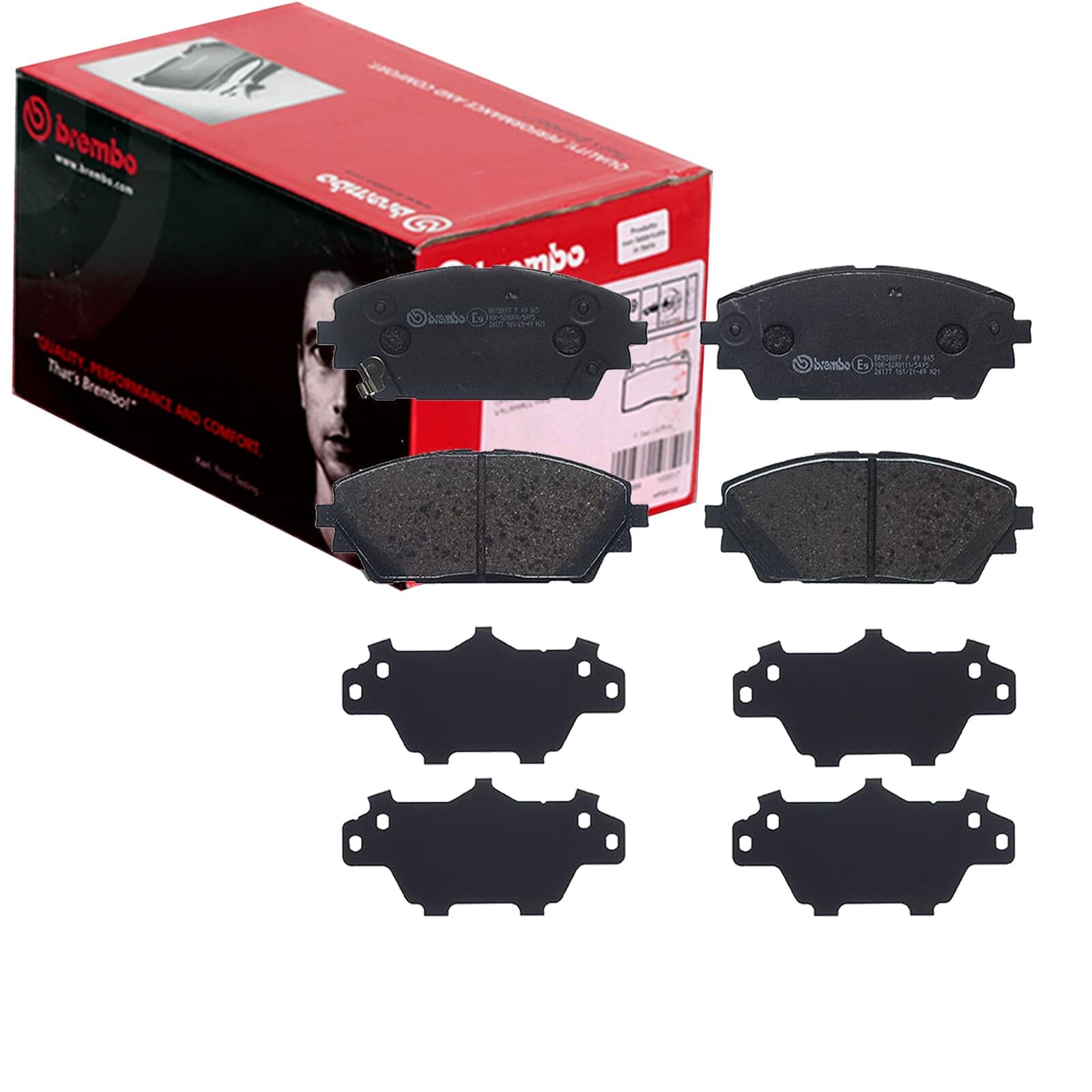 BREMBO Bremsbelagsatz, Scheibenbremse P49065