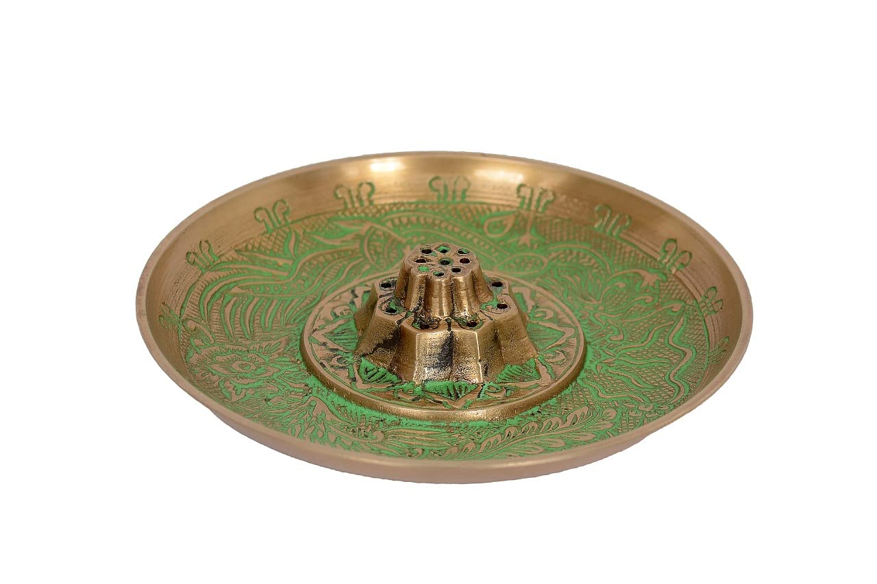 Skywalk Metal Brass Incense Agarbatti Stand Holder, Puja Accessory, Spiritual and Religious |Size-5