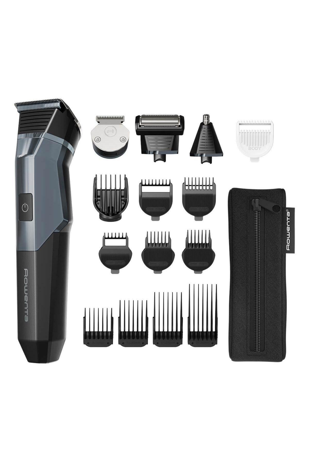 Rowenta X Series 900 wielofunkcyjny trymer do brody dla mężczyzn 16 w 1, tytanowe ostrza samoostrzące, minimalny czas pracy 200 minut, TN9710E0
