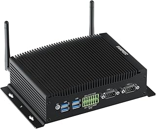 FANPEEC Industrial Fanless Mini PC Windows 11 Pro, Micro Desktop Computer Core i5 10210U, Mini Computer 8GB RAM 1TB SSD, Dual-Band Wi-Fi BT 4.2, 2 x LAN, 2 x COM, 2 x HD, 24 x DP, GPIO, Wake On LAN