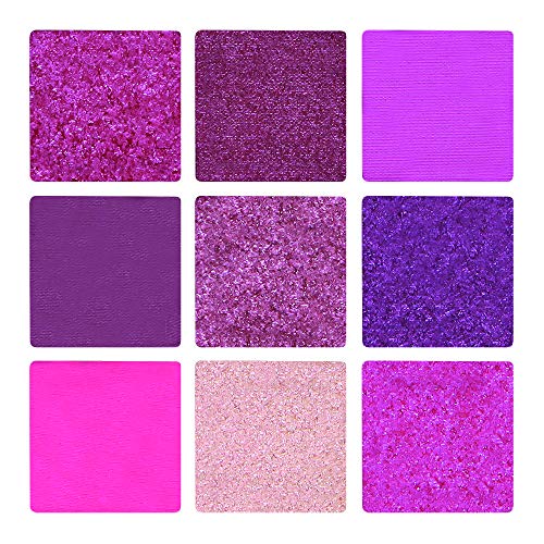 Nicka K Nine Color Eyeshadow Palette - Sugar Plum, Multicolor, 11 g Matte & Shimmery Finish