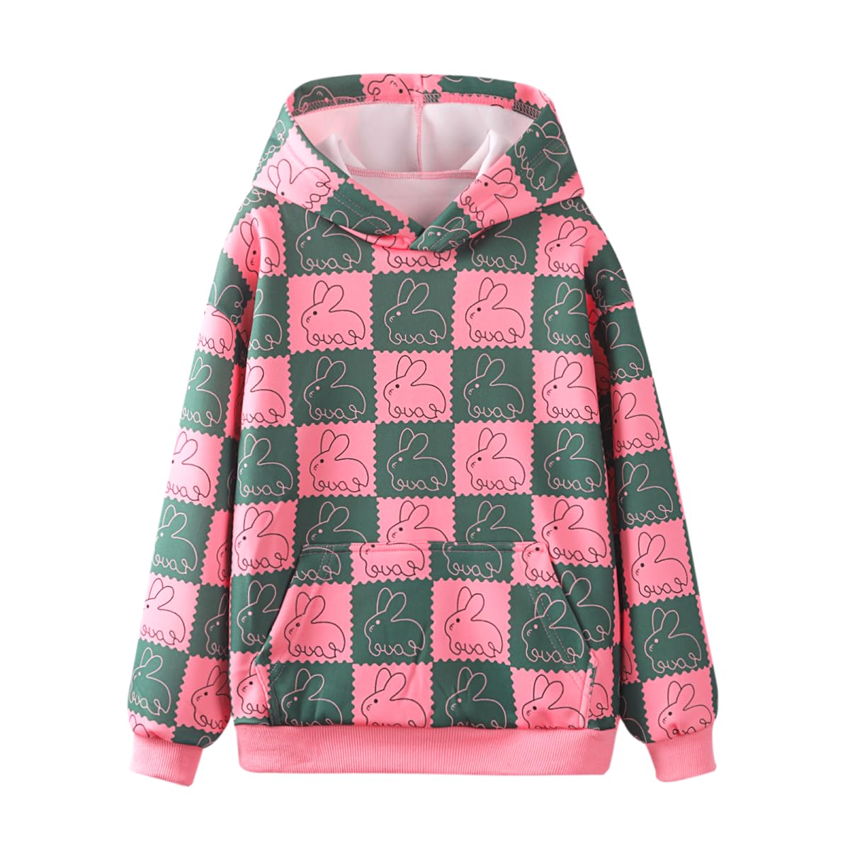 WELAKEN Girls and Toddlers' Pullover Printed Hoodie Sweatshirt with Kangaroo Pocket