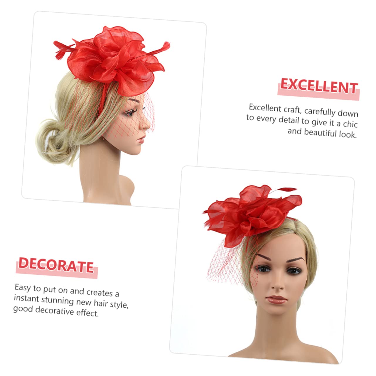 Cappello a molletta con The Ritual Cerimonia Hat Fascinators per Le Donne Tea Party Cappelli Fascinator per Copricapo Affascinante Cappello Fascinator per Tea Party Seta