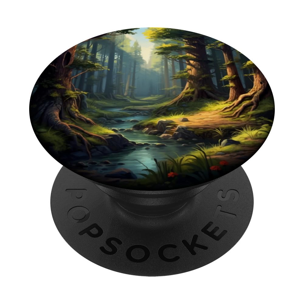 Forest Lover Outdoor Nature Forest Ranger PopSockets Adhesive PopGrip