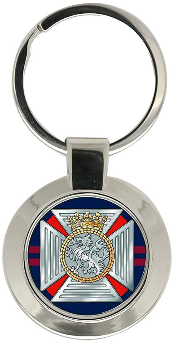 Giftshop Uk Unisex Silver Coloured Metal Duke Of Edinburgh's Royal Regiment, British Army Key Ring