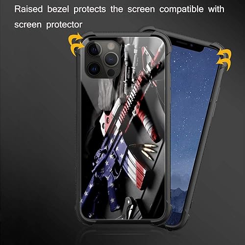 Vista 34 de Funda para iPhone 13 - Nebula Wolf vidrio templado trasero y silicona suave TPU Shock funda protectora Lobo de Nebula.
