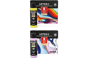 Arteza Acrylic Pouring Paint Set: Unleash Your Creativity with 16 Vibrant Colors