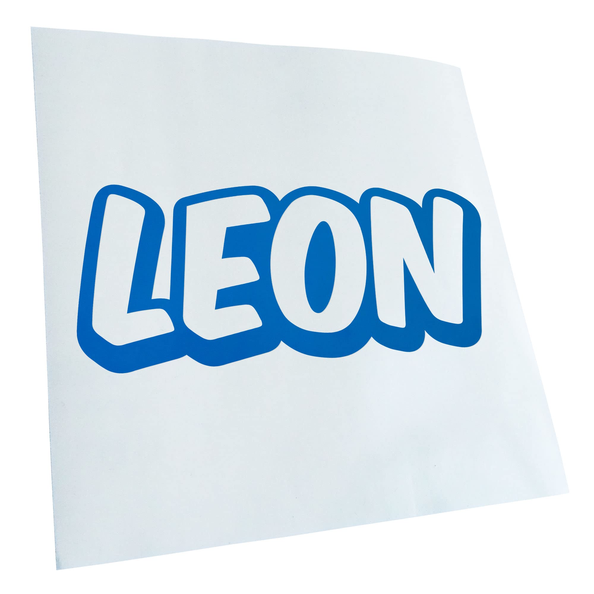 Kiwistar Leon First Name Boys Sticker 25 Colours Neon Matt