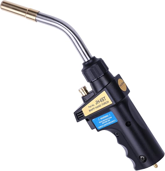 TAUSOM Propane Torch Head High Intensity, Mapp Gas Torch Trigger Start