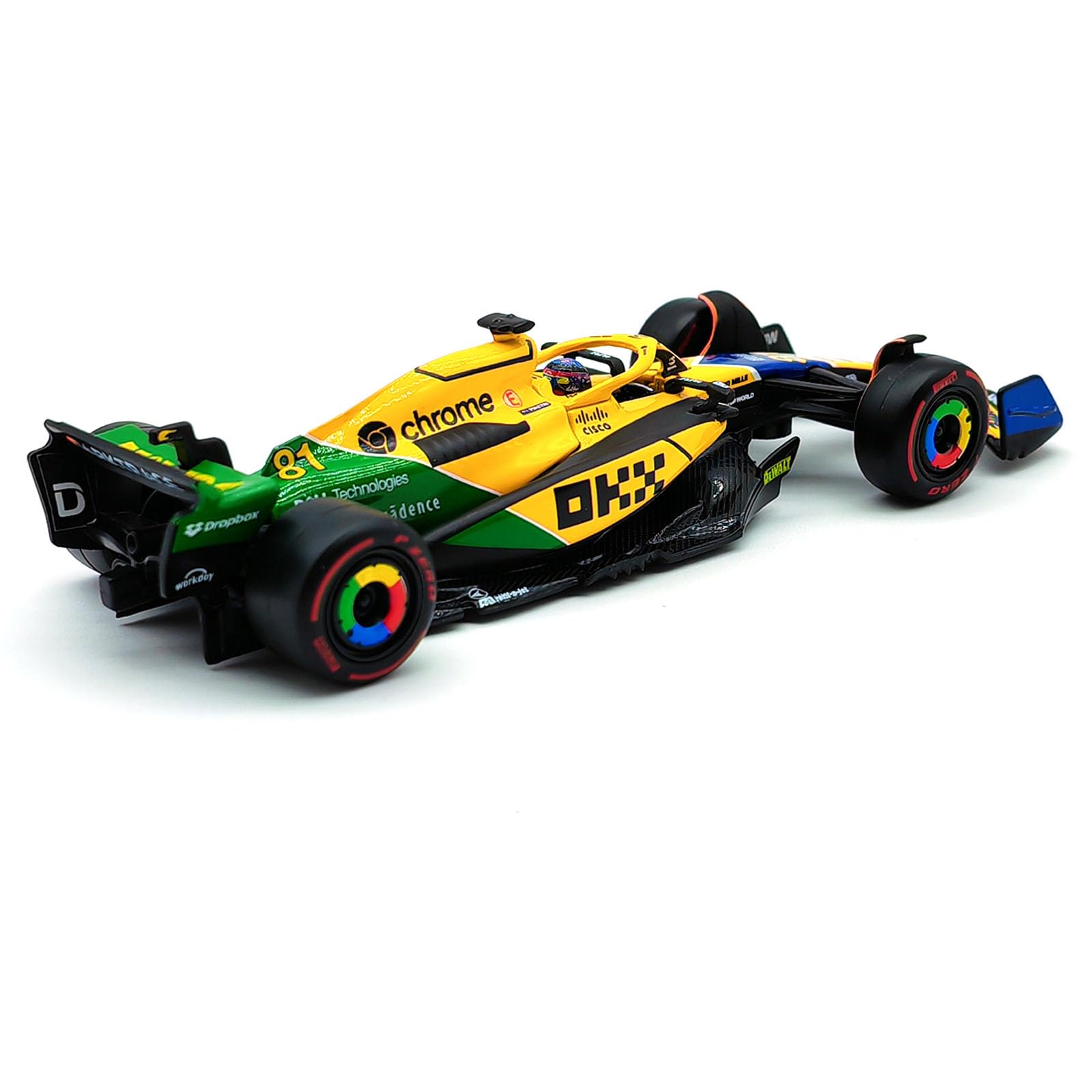 Amazon.com: Xiangtat 1/43 2024 F1 MCL38 4# Lando Norris 81# Oscar