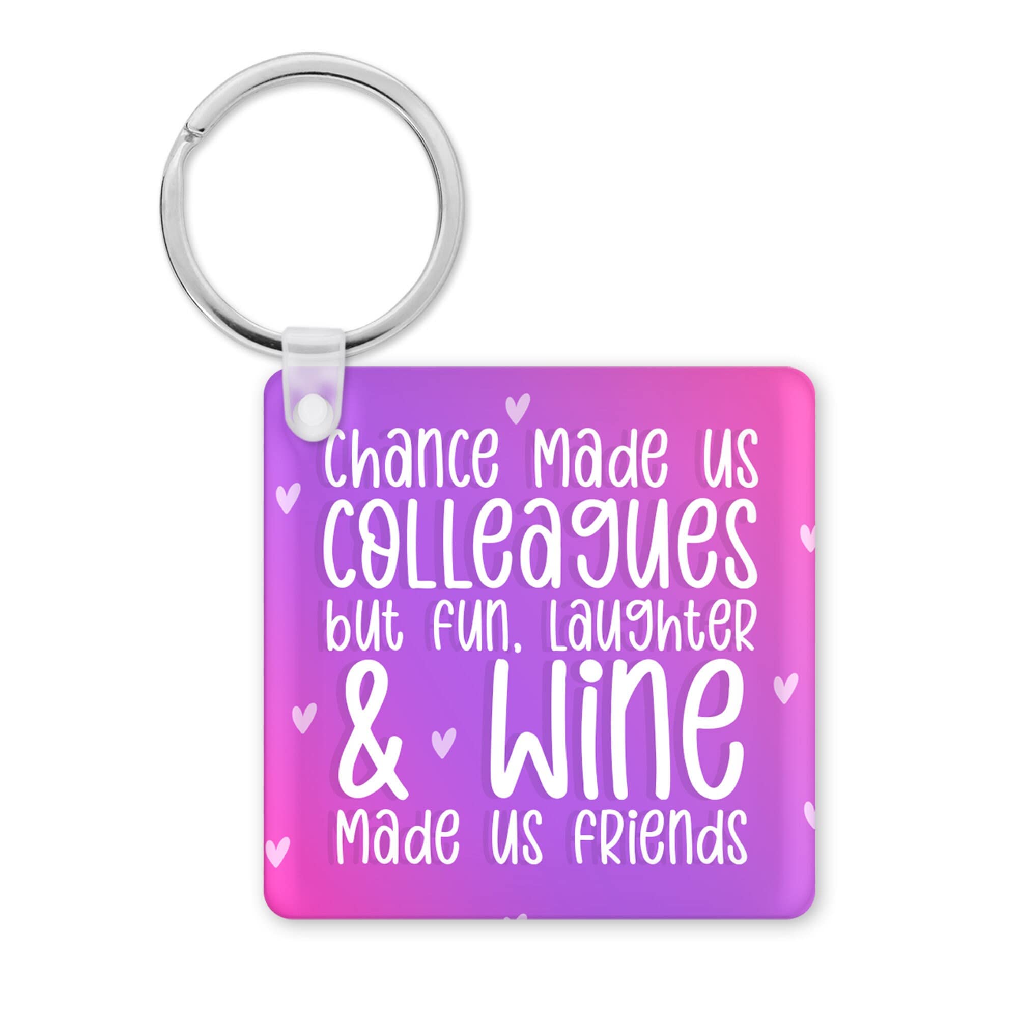 Tongue in Peach Funny Novelty Keyring Gift | Best Friend Work Colleague Leaving Work Present | Bye Work Bestie | Key Accessory Silly Joke | KBH8