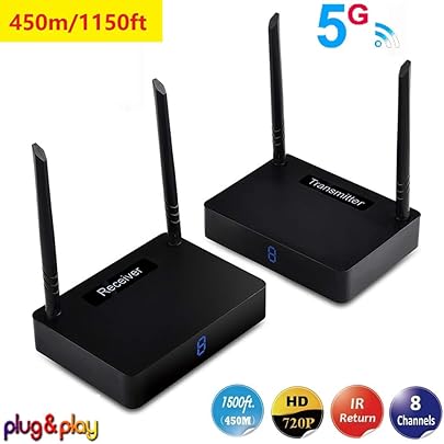 Measy HD595 Wireless HDM trasmettitore estensione Trasmettitore Adattatore ricevitore tranmsisson 1080P Audio Video 450 M 1500 piedi Measy HD595 Wireless HDM trasmettitore estensione Trasmettitore Adattatore ricevitore tranmsisson 1080P Audio Video 450 M 1500 piedi