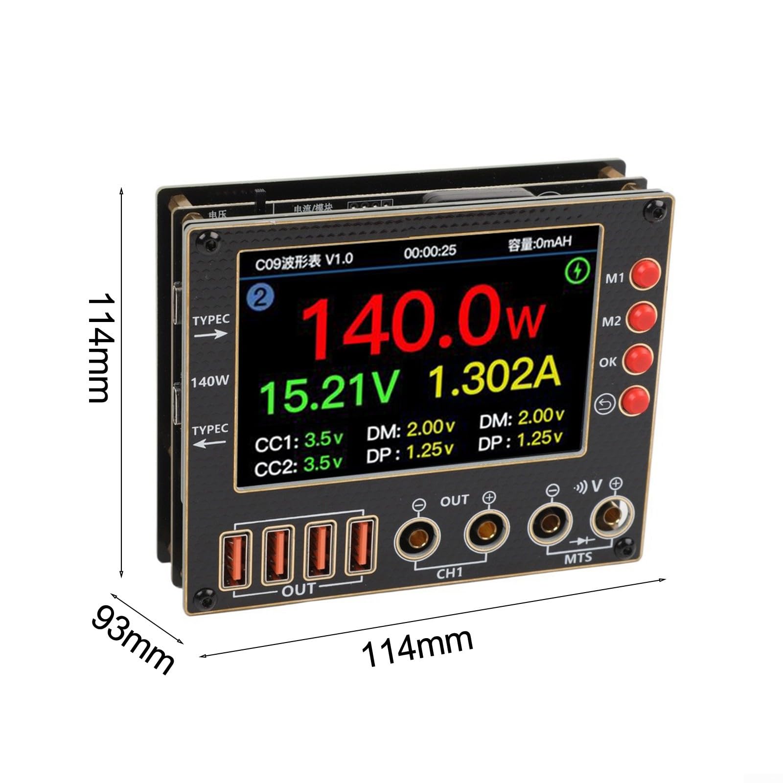 Elektronik-Tester C09 mit 4-Zoll IPS Display(Set 2)