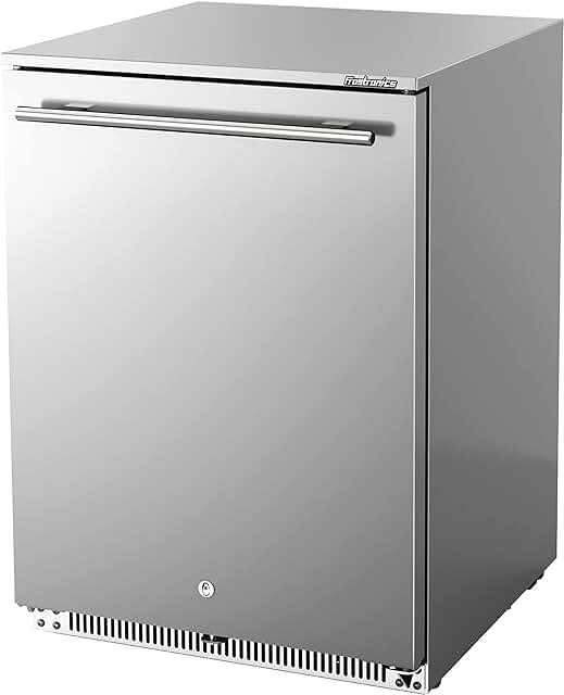 24 Inch 168 Cans Outdoor Beverage Refrigerator, 5.47 cu. ft. Built-in Be...