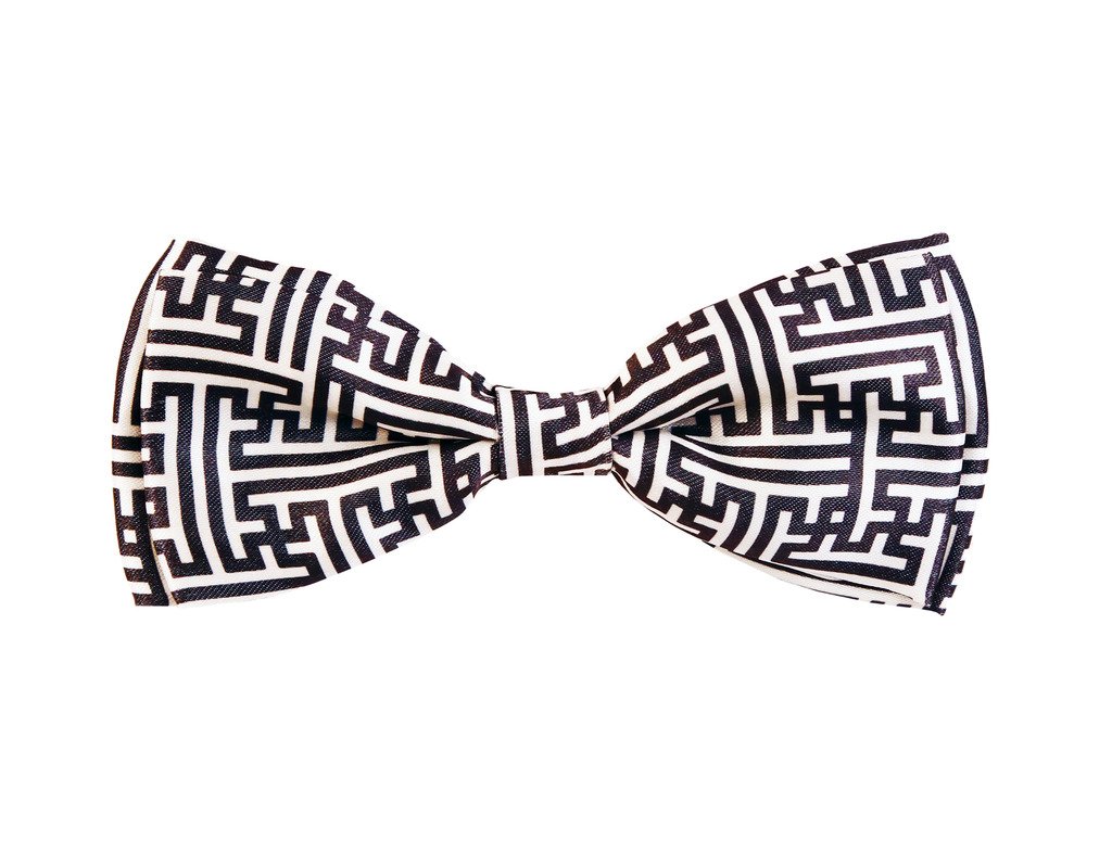 BLACKSMITH Aztec Pillars Design Bow Tie for Men Bowtie