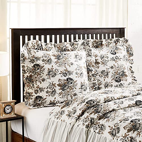 Annie-Portabella-Floral-Fabric-Euro-Sham-26×27 Annie Portabella Floral Fabric Euro Sham 26×27