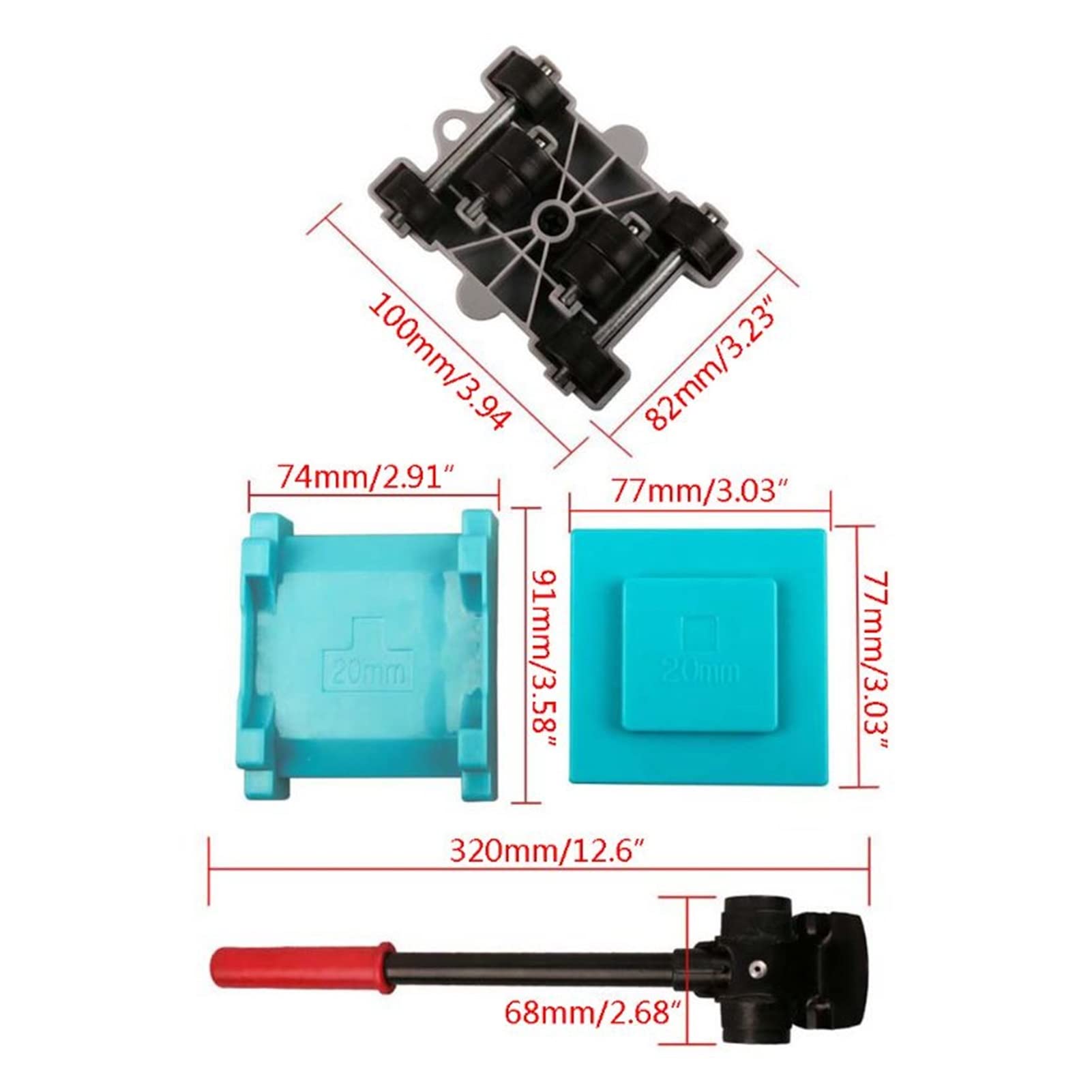 Set per trasloco di mobili pesanti con cric e ruote, resistenti alla corrosione, utensili manuali per un facile trasporto e sollevamento, ideale per uso in affitto o a casa