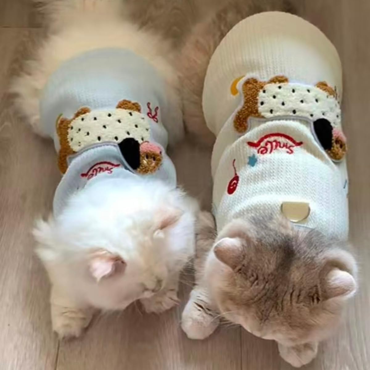 3PCS Rabbit Clothes Summer Kitten Shirts Puppy with Cute Patterns, Small Pet T-Shirts for Chinchilla Chihuahua Kitty Bunny Ferret Guinea Pig (XX-Large)
