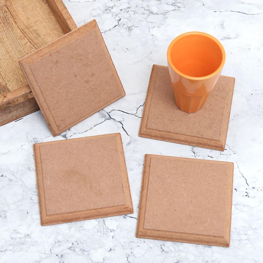 IndianShelf Coaster Set of 18| Wood Coaster Set| Cup Holder for Table| Tea Coasters Set| Table Coasters| Coaster Sets| Dining Table Decor Items| Dining Decor| Bar Set Box| Wine Box for Gifting