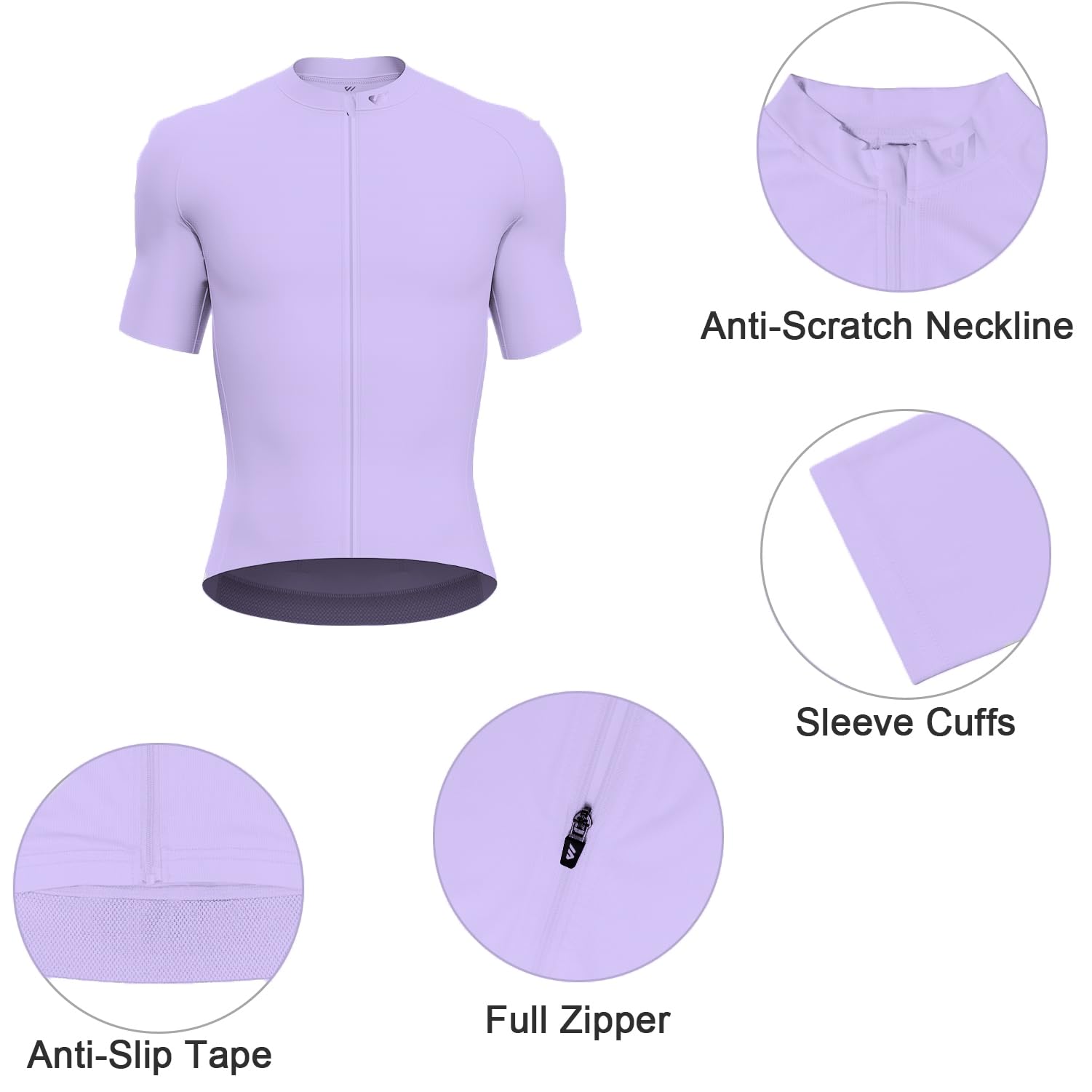 Lo.gas Radtrikot für Herren, kurzärmelig, Rennradtrikot, durchgehender Reißverschluss mit Taschen, atmungsaktiv, schnell trocknend