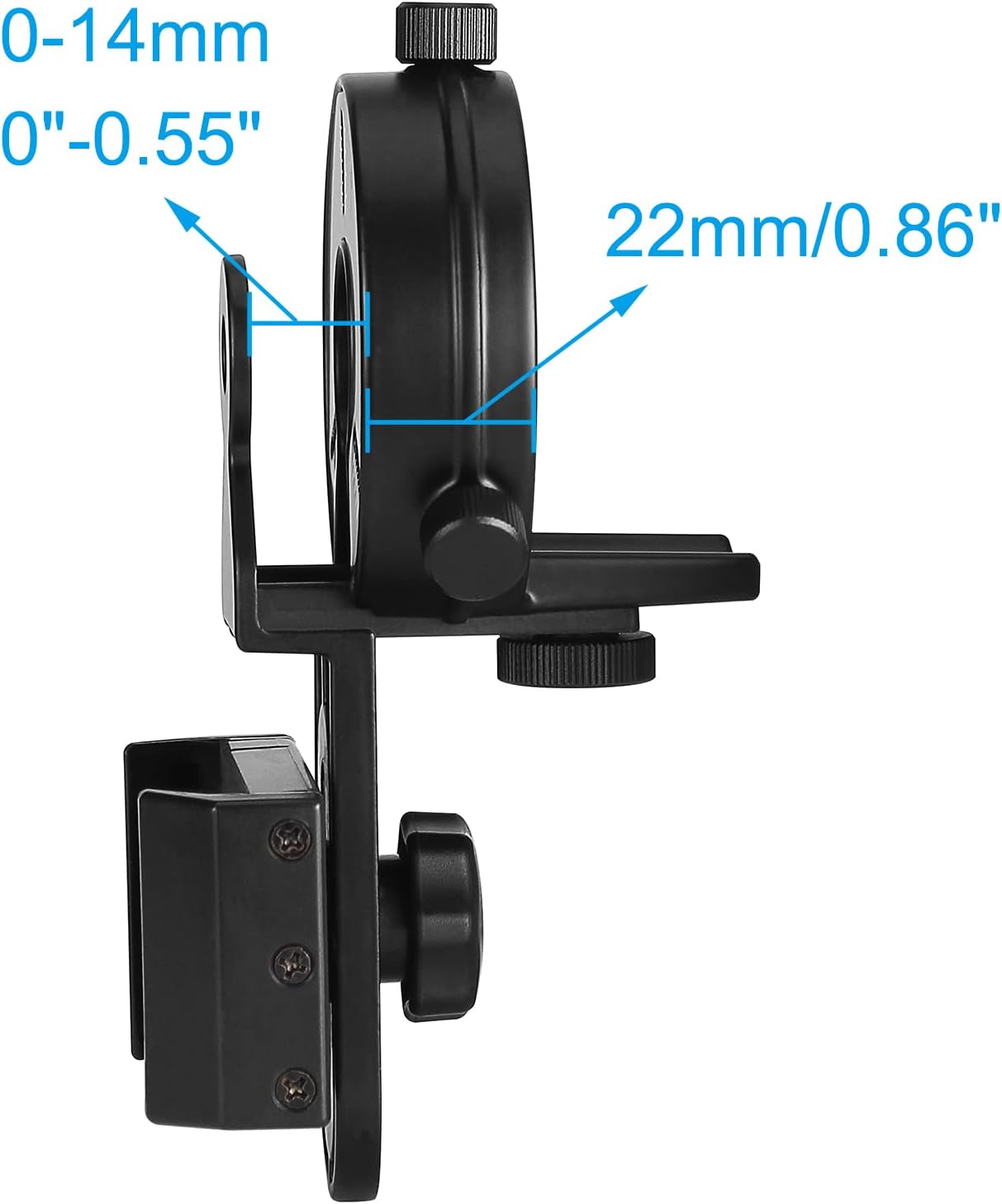 Smartphone Scope Adapter- Phone Mount Working with Spotting Scopes& Binoculars& Monocular& Telescope& Microscope