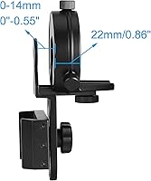 Vista 4 de Smartphone Scope Adapter- Phone Mount Working with Spotting Scopes& Binoculars& Monocular& Telescope& Microscope