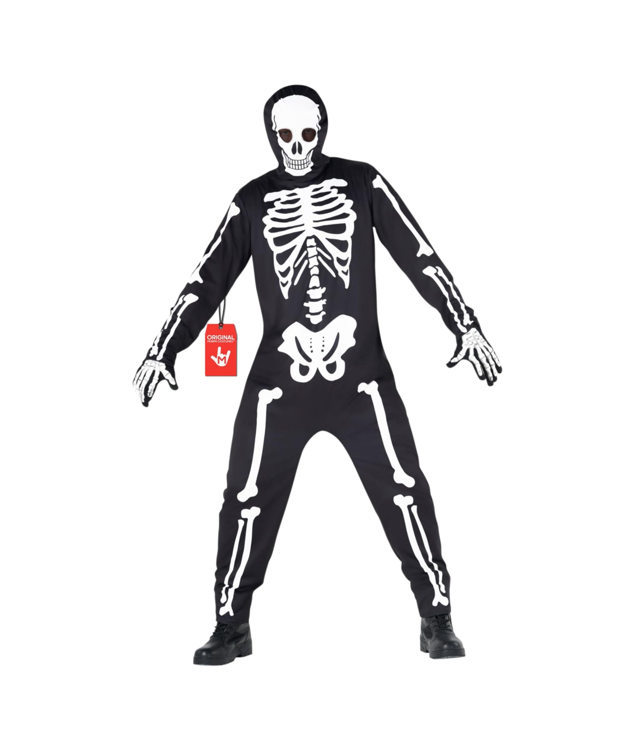 Costume Mens Skeleton Costume, Halloween Costume Men Available in Sizes M, L, XL and XXL